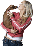 Dog Owner Expressing Dog Care Through Affection